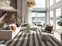 Cotton rug - Hedda (black)