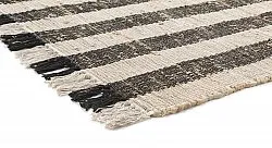 Cotton rug - Hedda (black)