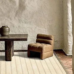 Cotton rug - Helle (offwhite/grey)
