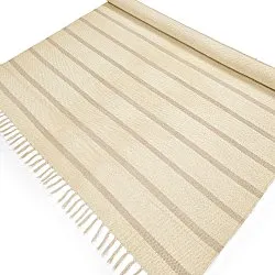 Cotton rug - Helle (offwhite/grey)