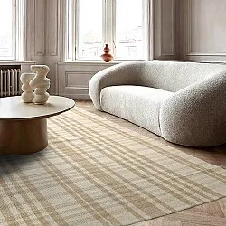 Cotton rug - Husvik (beige)