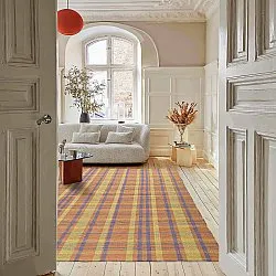 Cotton rug - Husvik (coral/multi)