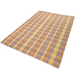 Cotton rug - Husvik (coral/multi)