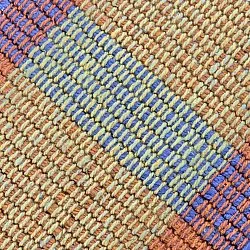 Cotton rug - Husvik (coral/multi)