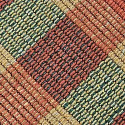 Cotton rug - Husvik (mustard/multi)