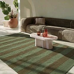 Cotton rug - Nilo (moss green)