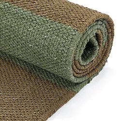 Cotton rug - Nilo (moss green)