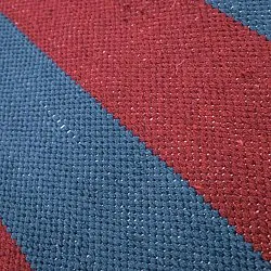 Cotton rug - Nilo (red/blue)