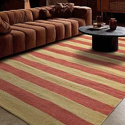 Cotton rug - Nilo (mustard/terracotta)