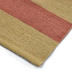 Cotton rug - Nilo (mustard/terracotta)