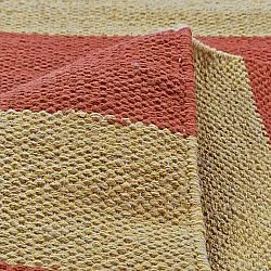 Cotton rug - Nilo (mustard/terracotta)