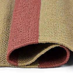 Cotton rug - Nilo (mustard/terracotta)