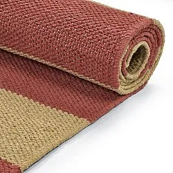 Cotton rug - Nilo (mustard/terracotta)