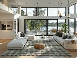 Cotton rug - Noomi (green)