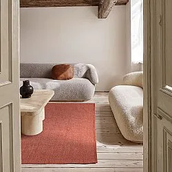Cotton rug - Rigolet (terracotta)