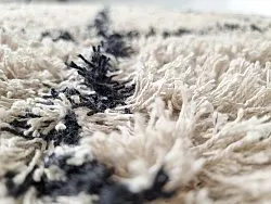 Shaggy rugs - Alcott Natural Cotton Shaggy (black/white)