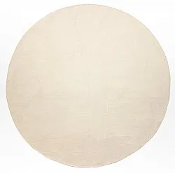 Round cotton rug - Billie (white)