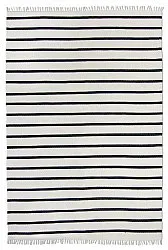 Cotton rug - Helle (offwhite/black)