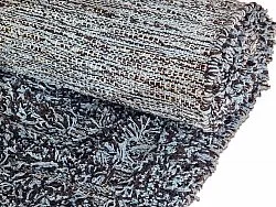 Shaggy rugs - Kendra Natural Cotton Shaggy (grey/black)