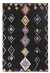 Cotton rug - Marden (black/multi)