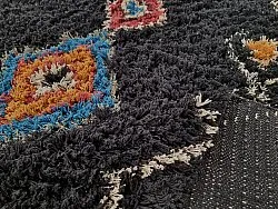 Shaggy rugs - Marden Natural Cotton Shaggy (black/multi)