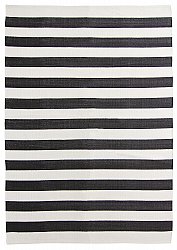 Cotton rug - Nilo (black/white)
