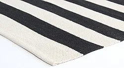 Cotton rug - Nilo (black/white)