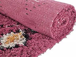 Shaggy rugs - Nyle Natural Cotton Shaggy (pink/multi)