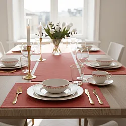 Table runner - Niva (rose)