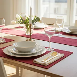 Table runner - Niva (burgundy)