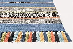 Cotton rug - Bouira (blue/multi)