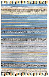 Cotton rug - Bouira (blue/multi)