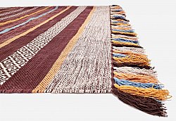 Cotton rug - Bouira (brown/multi)