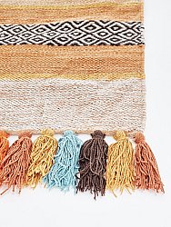 Cotton rug - Bouira (orange/multi)