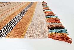 Cotton rug - Bouira (orange/multi)