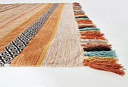 Cotton rug - Bouira (orange/multi)