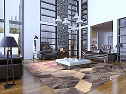 Wilton rug - Brendola (pink/grey/gold)
