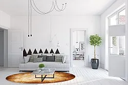 Round rug - Rimini (brown)