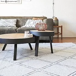 Indoor/Outdoor rug - Brussels Diamond (white)