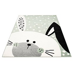 Childrens rugs - Bubble Bunny (green)