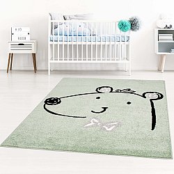 Childrens rugs - Bubble Bear (green)