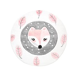 Childrens rugs - Bueno Fox Round (pink)