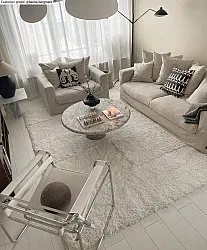 Shaggy rugs - Cannes (white)