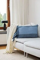 Cushion cover in wool mix - Carol (blue)