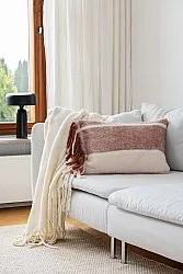 Cushion cover in wool mix - Charlotte (pink)