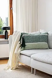 Cushion cover in wool mix - Charlotte (green)