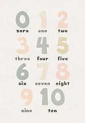 Childrens rugs - Numbers (multi)