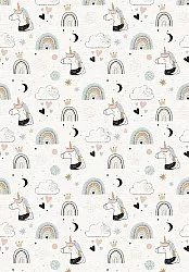 Childrens rugs - Unicorn Rainbow (pink)