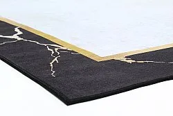 Wilton rug - Cerasia (black/white/gold)