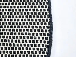 Round rug - Coastal (black/white)